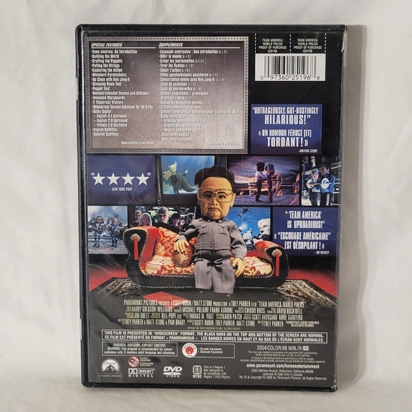 4/$10! Team America DVD - Picture 2 of 3